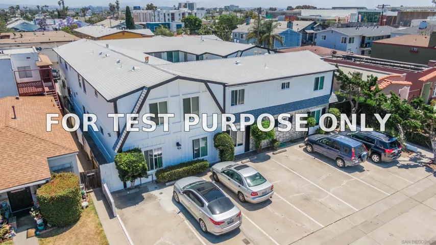 Demo/Test Data 4355 37th Street, San Diego, Ca 92105