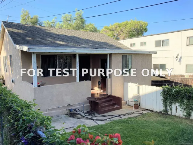 Demo/Test Data 3071-73 Hawthorn St, San Diego, Ca 92104