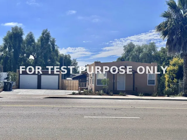 Demo/Test Data 368 4th Avenue, Chula Vista, Ca 91910