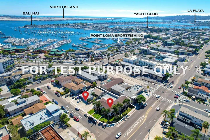 Demo/Test Data 1537 Rosecrans St Unit H, San Diego, Ca 92106