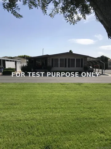 Demo/Test Data 2260 Lake Park Drive Unit 167, San Jacinto, Ca 92583