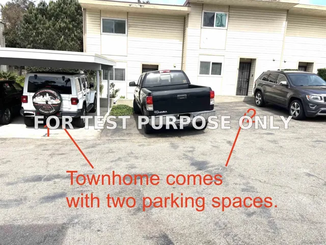 Demo/Test Data 4624 West Point Loma Blvd Unit 12, San Diego, Ca 92107
