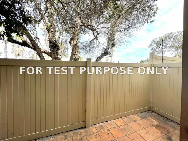 Demo/Test Data 4624 West Point Loma Blvd Unit 12, San Diego, Ca 92107