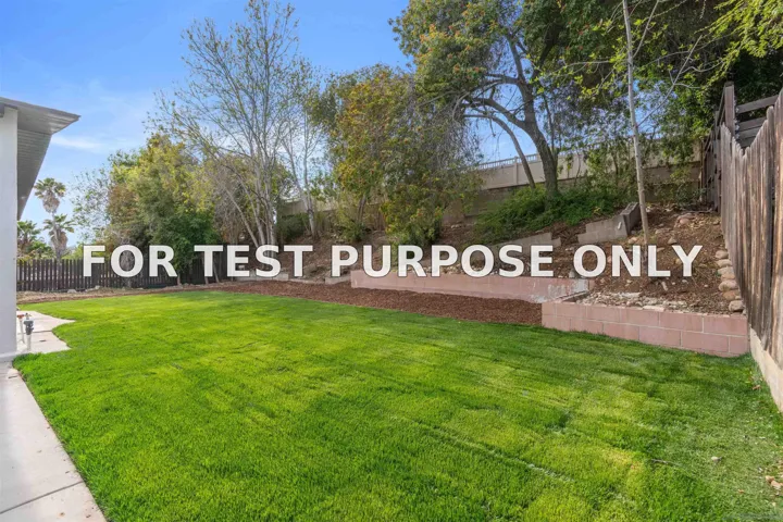 Demo/Test Data 5644 Bromley Way, San Diego, Ca 92120