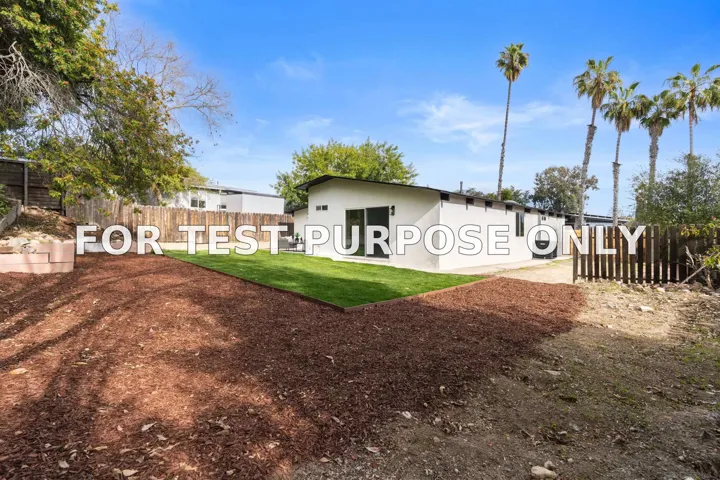 Demo/Test Data 5644 Bromley Way, San Diego, Ca 92120
