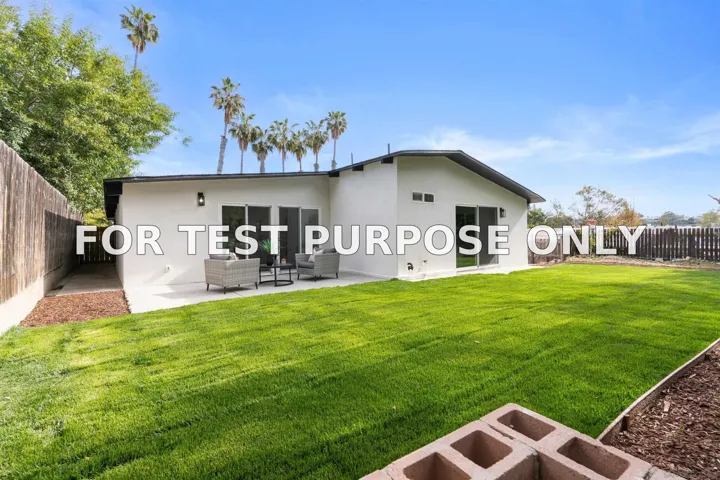 Demo/Test Data 5644 Bromley Way, San Diego, Ca 92120