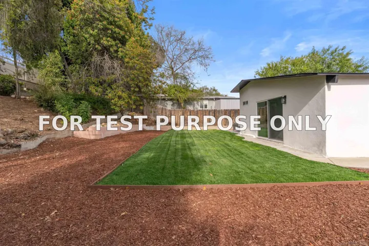 Demo/Test Data 5644 Bromley Way, San Diego, Ca 92120