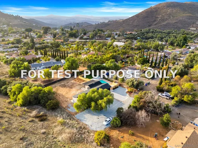 Demo/Test Data 3110 Rio Madre, Jamul, Ca 91935