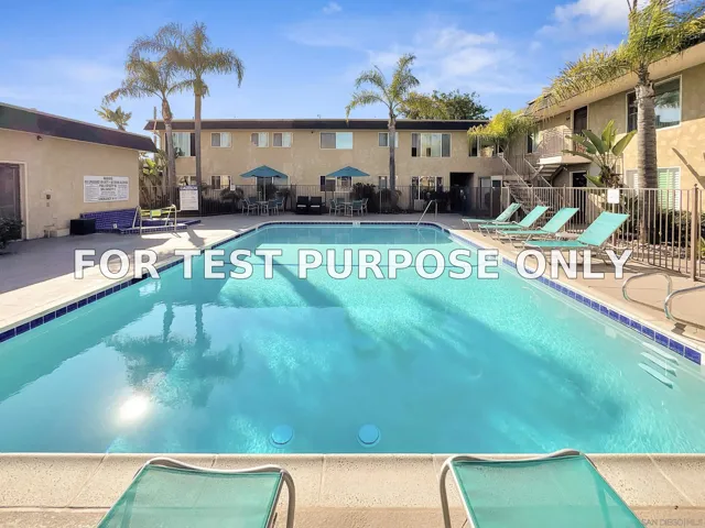 Demo/Test Data 3535 Madison Ave Unit 109, San Diego, Ca 92116