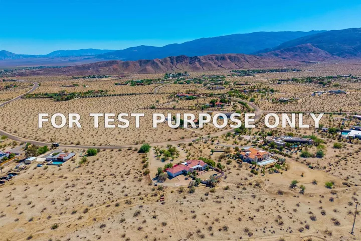 Demo/Test Data 341 Ocotillo Cir, Borrego Springs, Ca 92004