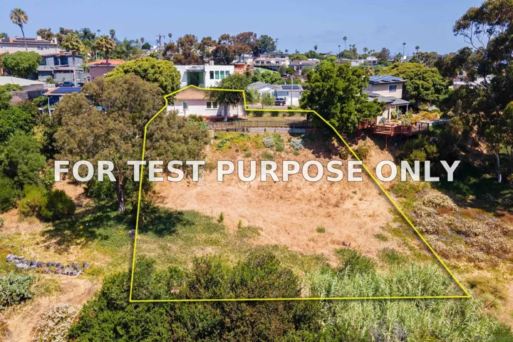 Demo/Test Data 3607 Oleander Drive, San Diego, Ca 92106