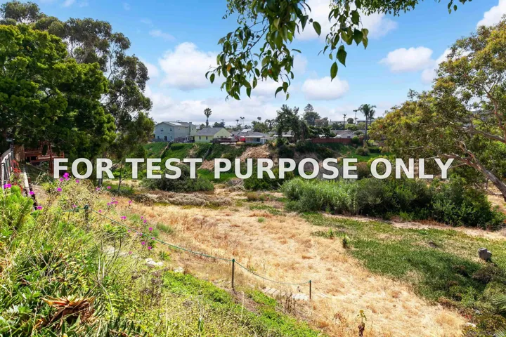 Demo/Test Data 3607 Oleander Drive, San Diego, Ca 92106