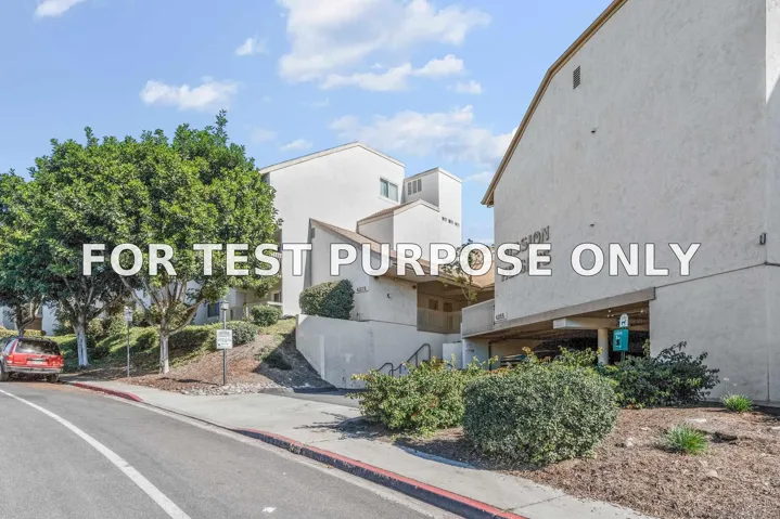 Demo/Test Data 6275 Rancho Mission Unit 105, San Diego, Ca 92108
