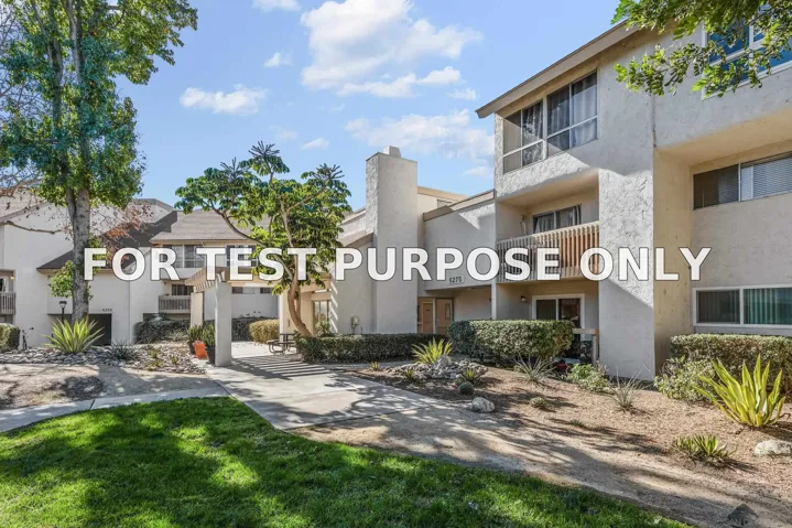 Demo/Test Data 6275 Rancho Mission Unit 105, San Diego, Ca 92108