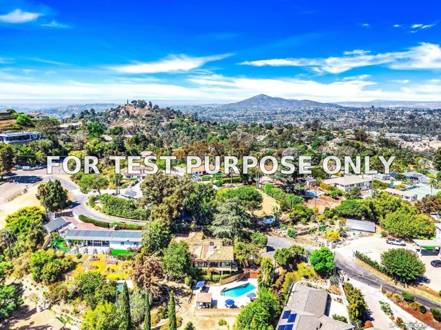 Demo/Test Data 10135 Hermosa Way, La Mesa, Ca 91941