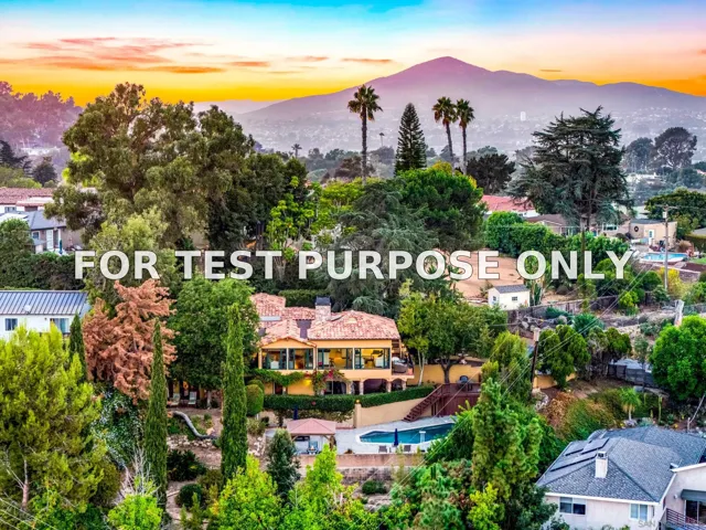Demo/Test Data 10135 Hermosa Way, La Mesa, Ca 91941