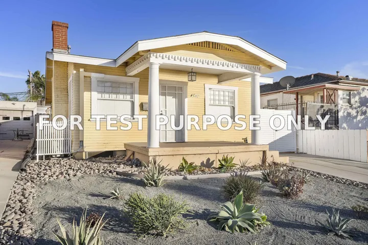 Demo/Test Data 4547 Hawley Blvd, San Diego, Ca 92116