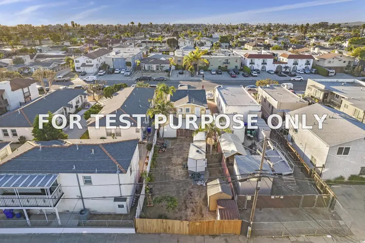 Demo/Test Data 4547 Hawley Blvd, San Diego, Ca 92116