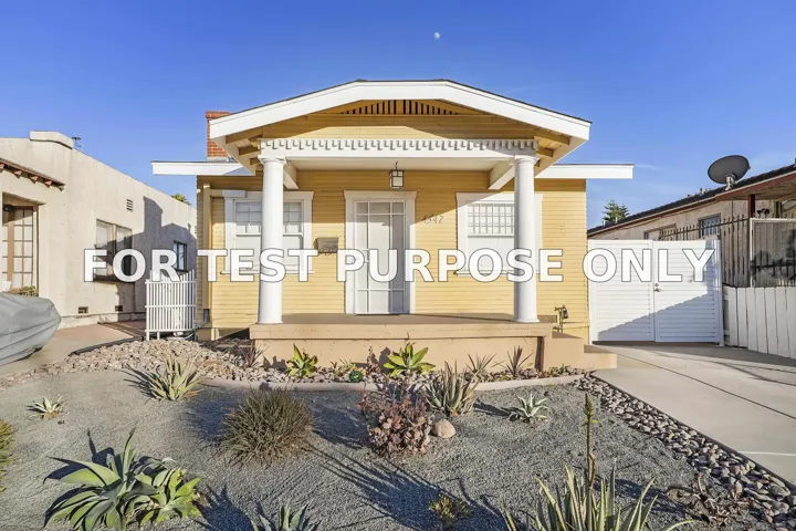 Demo/Test Data 4547 Hawley Blvd, San Diego, Ca 92116