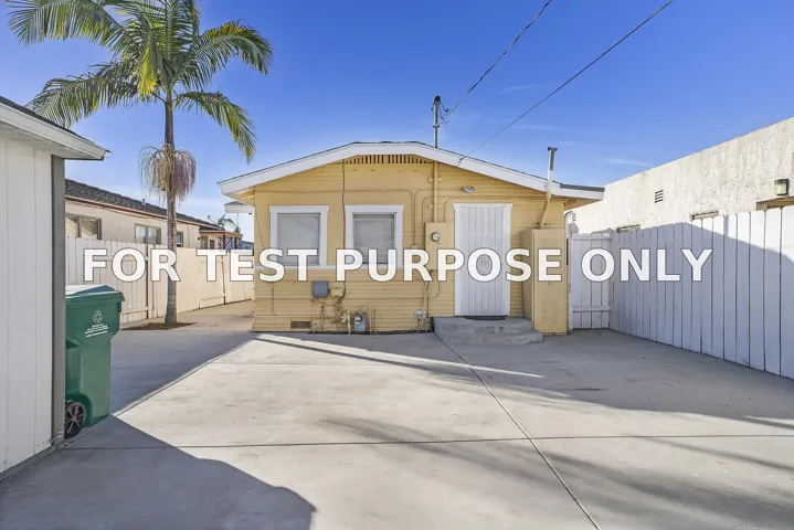 Demo/Test Data 4547 Hawley Blvd, San Diego, Ca 92116