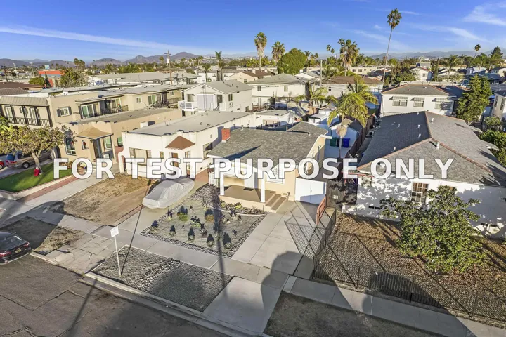 Demo/Test Data 4547 Hawley Blvd, San Diego, Ca 92116