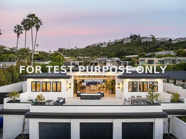 Demo/Test Data 2365 Via Siena, La Jolla, Ca 92037