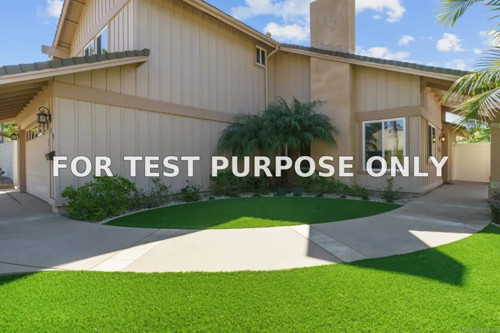 Demo/Test Data 9932 Ironwood Place, San Diego, Ca 92131