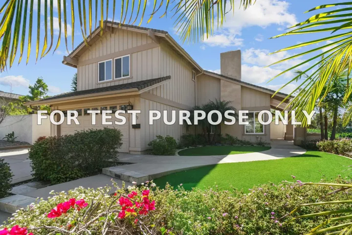 Demo/Test Data 9932 Ironwood Place, San Diego, Ca 92131