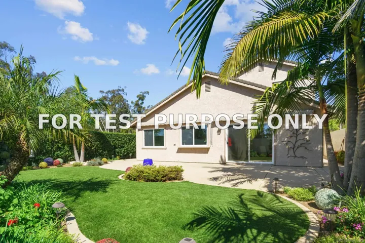 Demo/Test Data 9932 Ironwood Place, San Diego, Ca 92131