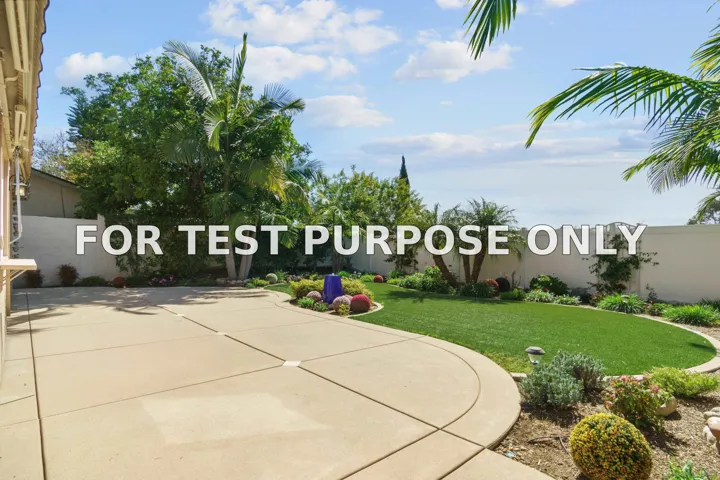 Demo/Test Data 9932 Ironwood Place, San Diego, Ca 92131