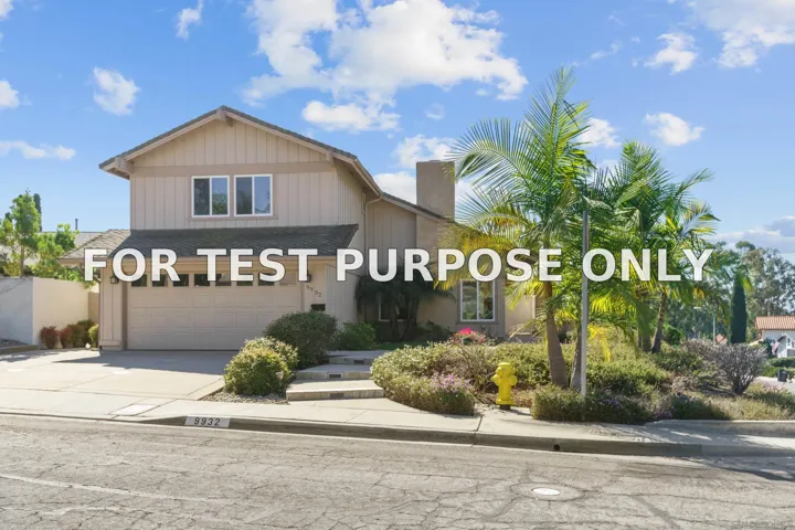 Demo/Test Data 9932 Ironwood Place, San Diego, Ca 92131