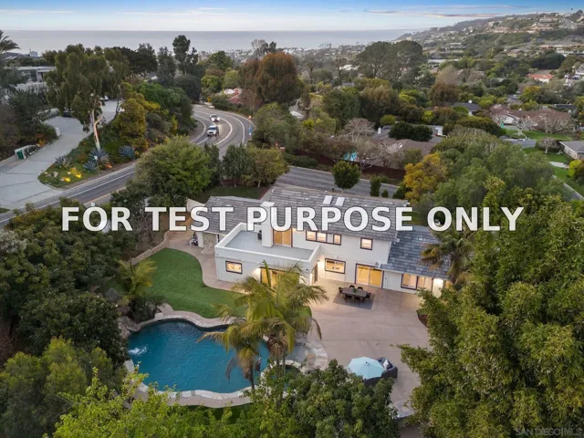Demo/Test Data 2505 Hidden Valley Pl, La Jolla, Ca 92037