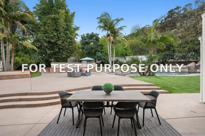 Demo/Test Data 2505 Hidden Valley Pl, La Jolla, Ca 92037