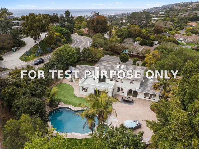 Demo/Test Data 2505 Hidden Valley Pl, La Jolla, Ca 92037