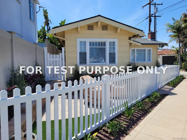Demo/Test Data 817 Olive Ave, Coronado, Ca 92118