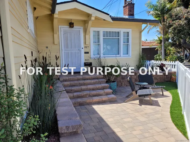 Demo/Test Data 817 Olive Ave, Coronado, Ca 92118
