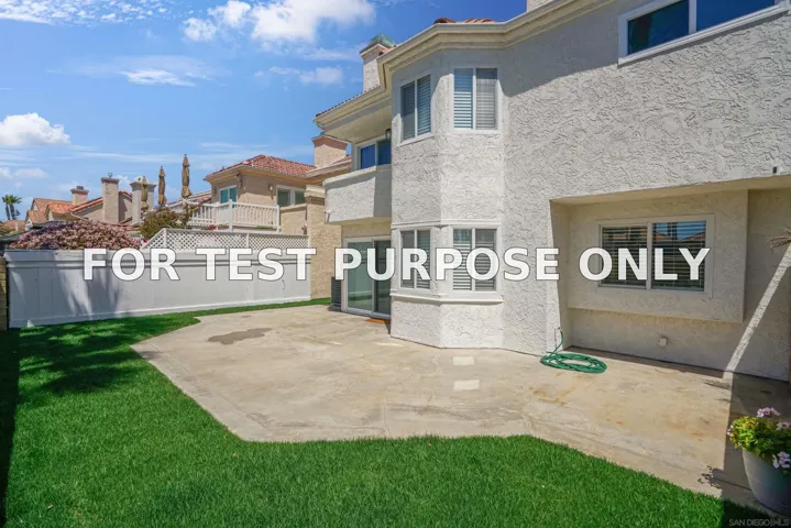 Demo/Test Data 34 Bridgetown Bend, Coronado, Ca 92118