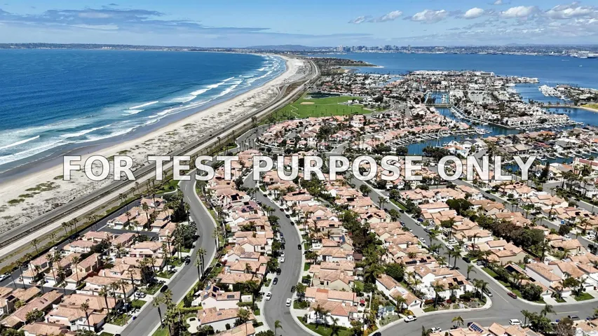 Demo/Test Data 34 Bridgetown Bend, Coronado, Ca 92118