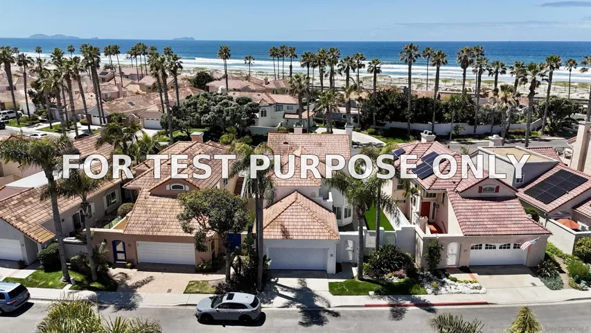 Demo/Test Data 34 Bridgetown Bend, Coronado, Ca 92118