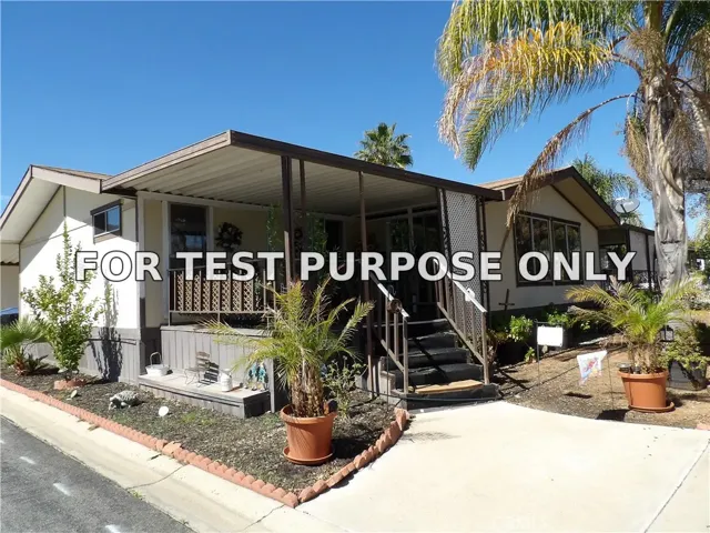 Demo/Test Data 27701 Murrieta Unit 163, Menifee, Ca 92586