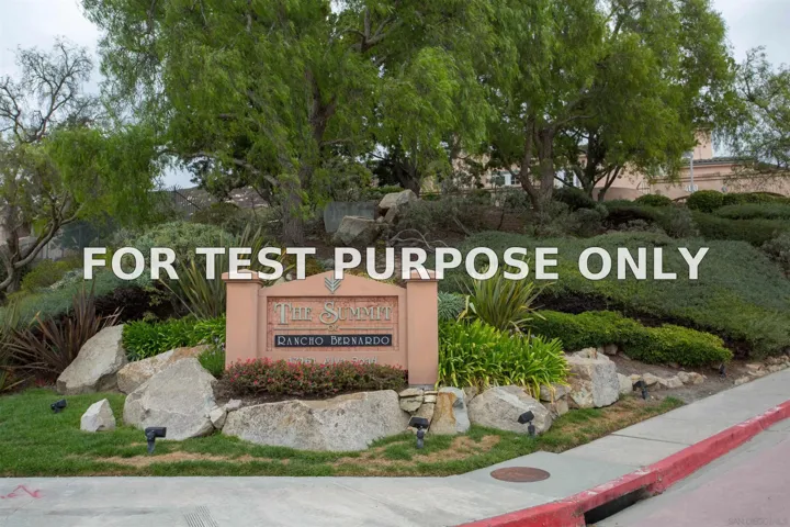 Demo/Test Data 17161 Alva Rd Unit 1214, San Diego, Ca 92127