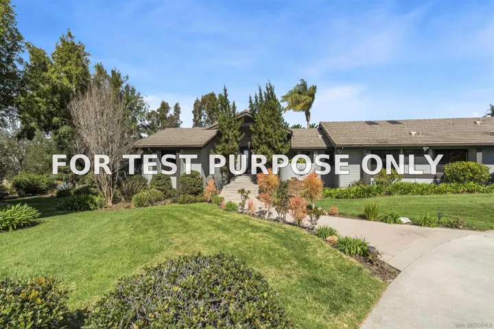 Demo/Test Data 12916 Polvera Ave, San Diego, Ca 92128