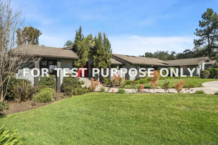 Demo/Test Data 12916 Polvera Ave, San Diego, Ca 92128
