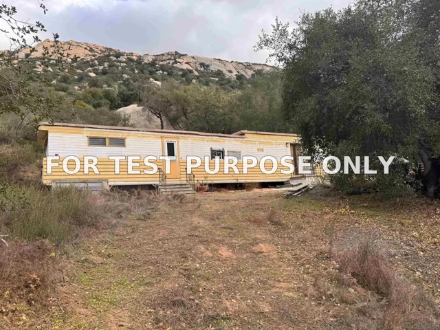 Demo/Test Data 13903 Wildcat Canyon Rd, Lakeside, Ca 92040