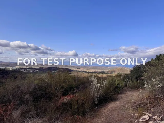 Demo/Test Data 13903 Wildcat Canyon Rd, Lakeside, Ca 92040