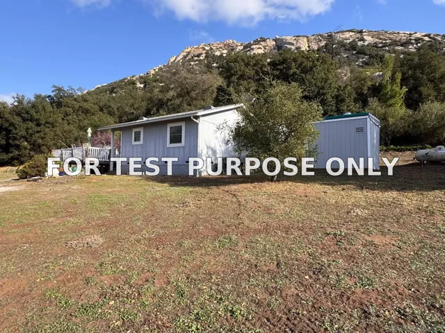 Demo/Test Data 13903 Wildcat Canyon Rd, Lakeside, Ca 92040