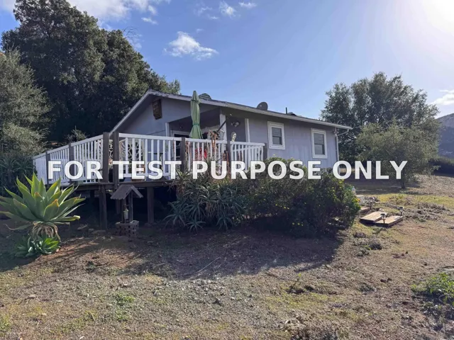Demo/Test Data 13903 Wildcat Canyon Rd, Lakeside, Ca 92040