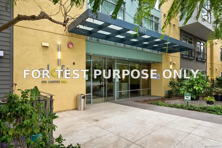 Demo/Test Data 889 Date Street Unit 444, San Diego, Ca 92101