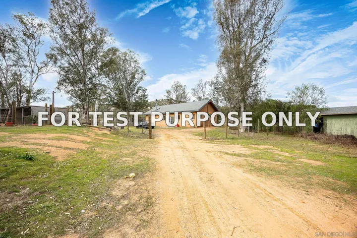 Demo/Test Data 15610 Mussey Grade Rd, Ramona, Ca 92065