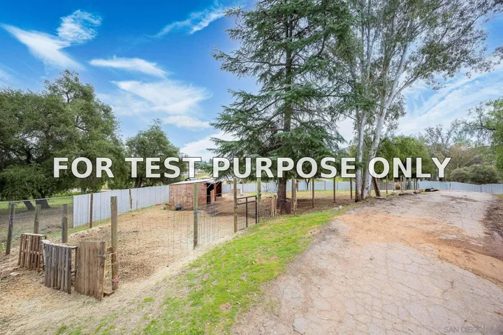 Demo/Test Data 15610 Mussey Grade Rd, Ramona, Ca 92065